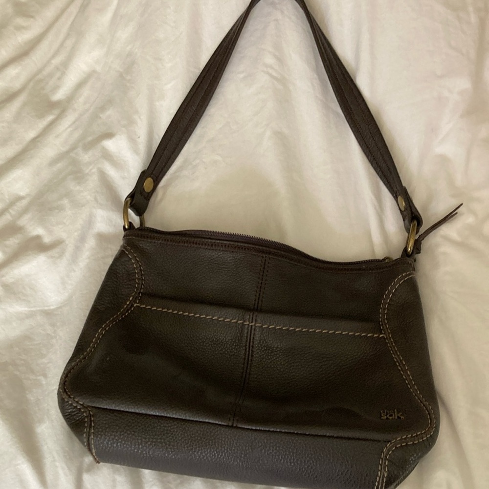 The Sak brown Leather Shoulder Bag